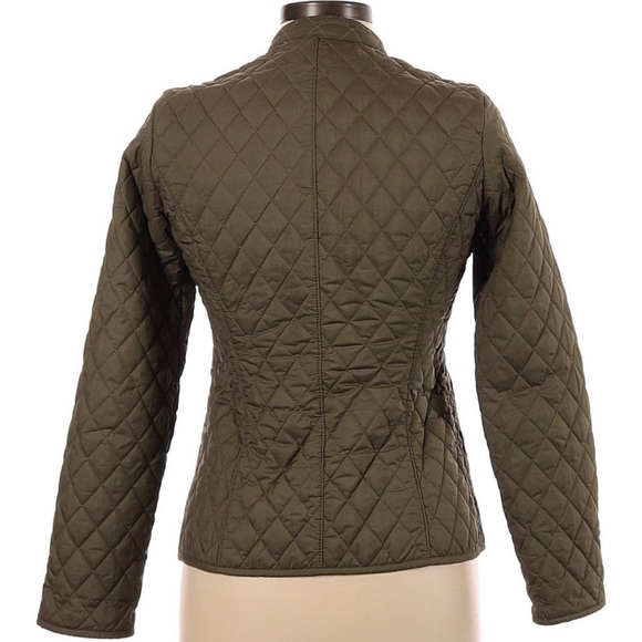Banana Republic Quilted Olive Jacket - Picture 1 of 5